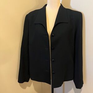 Pendleton 100% Virgin Wool Black Blazer, size 16W